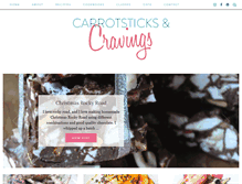 Tablet Screenshot of carrotsticksandcravings.com